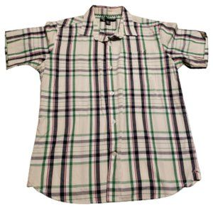 Volcom Stone Plaid Button Up Short Sleeve Shirt XL